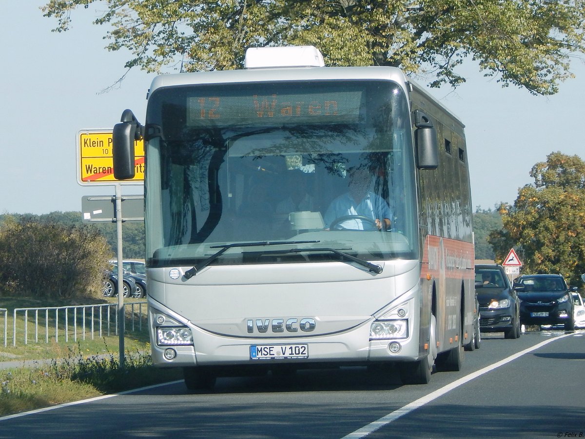 Iveco Crossway der MVVG in Waren.