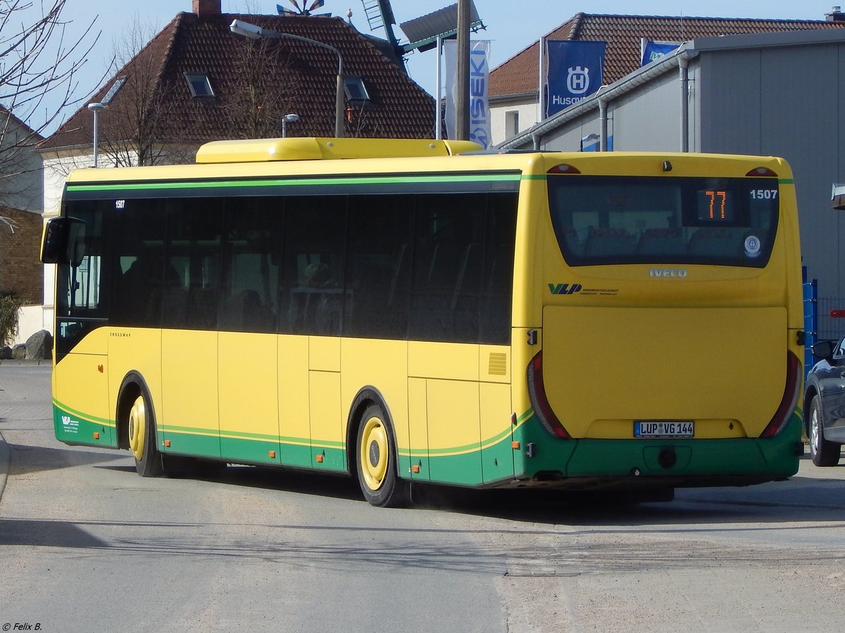 Iveco Crossway der Verkehrsgesellschaft Ludwigslust-Parchim mbH in Malchow.