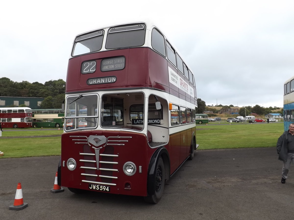 JWS 594
1953 Guy Arab II
Duple H31/24R
Edinburgh Corporation 314

Photographed at the Scottish Vintage Bus Museum, Lathalmond, Fife, Scotland on 16th August 2014.