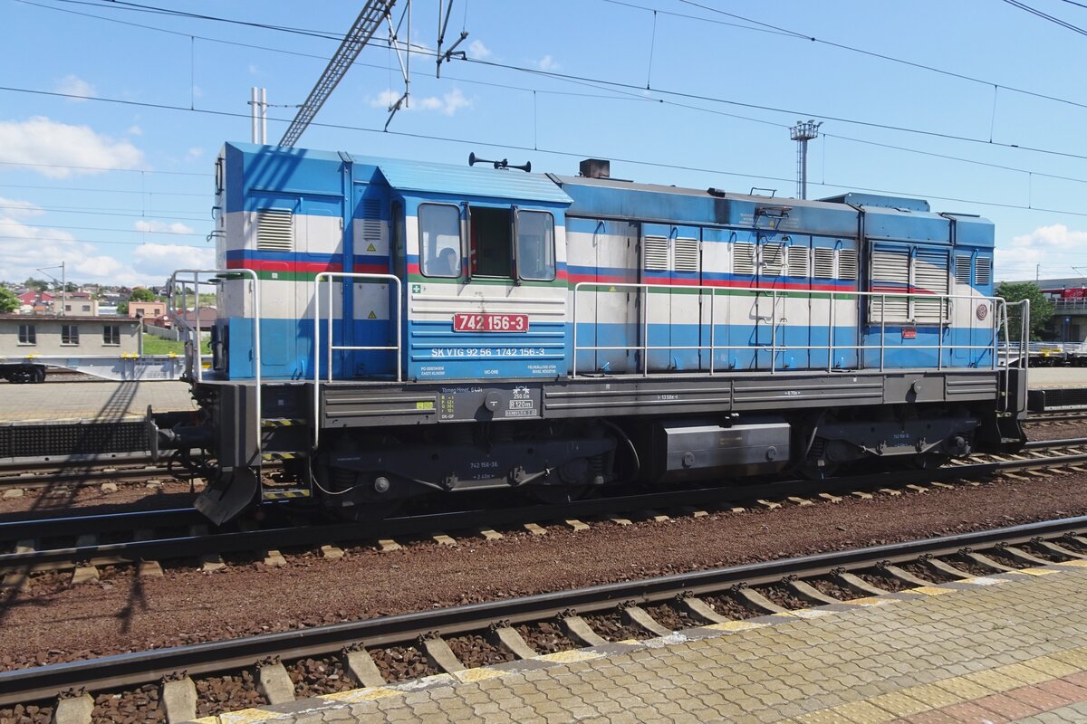 Kabinenseite von SK-VTG 742 156 in Poprad-Tatry am 23 Juni 2022.