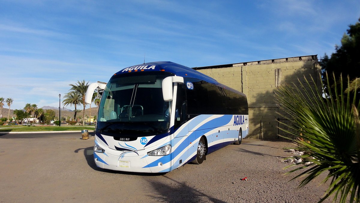 Linienbus Scania Irizar I5 von Aguila in der Baja California Sur/Mexico gesehen.
