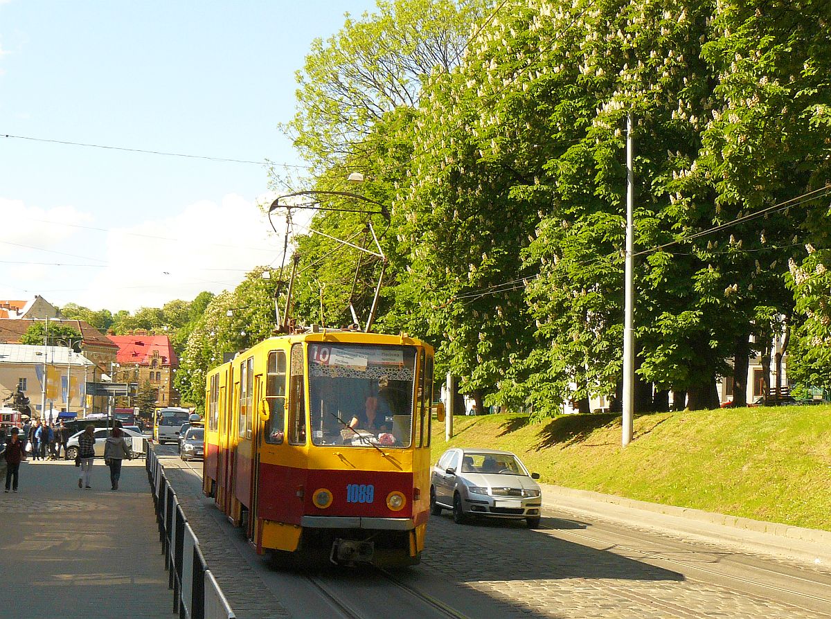 LKP (Львівське комунальне підприємство) Lviv Elektro Trans TW 1089 Vul. Pidvalna, Lviv 13-05-2014.

LKP (Львівське комунальне підприємство) Lviv Elektro Trans tram 1089 Vul. Pidvalna, Lviv 13-05-2014.