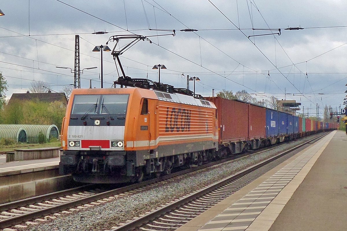 LOCON 189 821 dönnert am 28 April 2016 durch Uelzen.