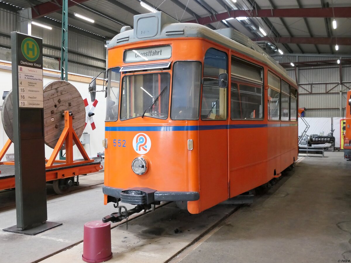 Lowa Wagen 552 der Rostocker Straenbahn AG im Depot12 am Tag der offenen Tr.