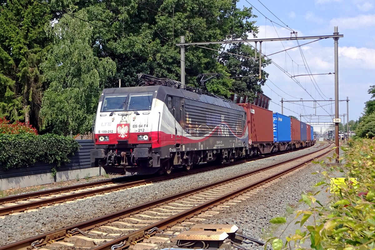 LTE 189 212 zieht der Chengdu-Shuttle am 22 Juni 2019 durch Wijchen.