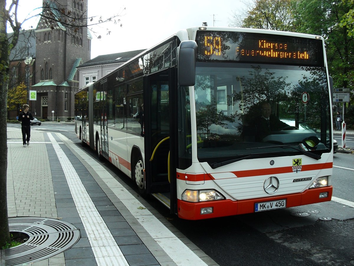 Lüd.Sauerfeld ,Bus der MVG Lüdenscheid ,Linie 59  nach Kierspe ,MK-V.450,Aufnahmezeit: 2010:10:25
