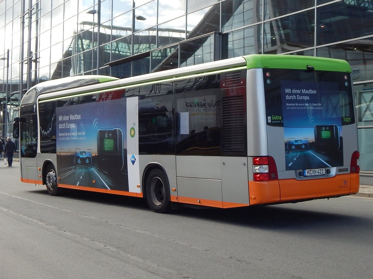 MAN Lion's City Hybrid der ÜSTRA in Hannover auf der IAA.