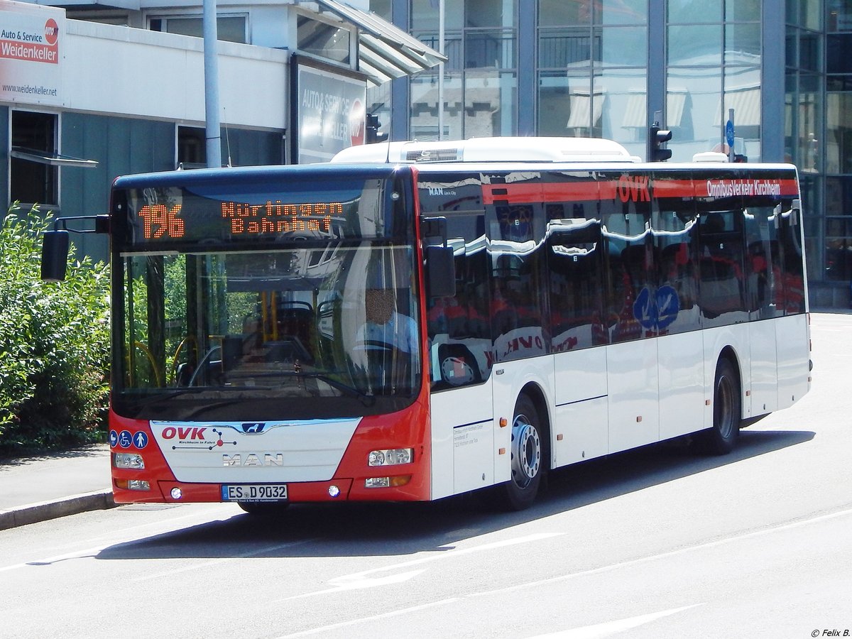 MAN Lion's City von Omnibusverkehr Kirchheim in Nürtingen.