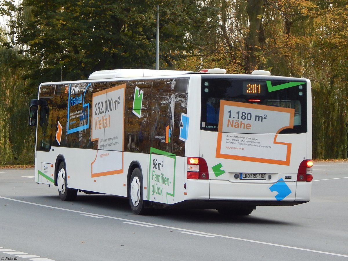 MAN Lion's City von Regionalbus Rostock in Güstrow. 