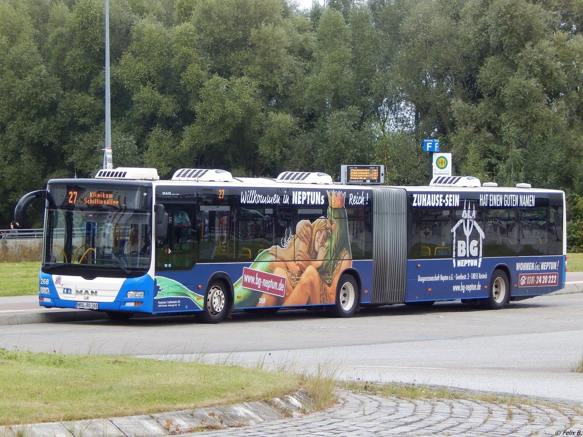 MAN Lion's City der Rostocker Straßenbahn AG in Rostock.