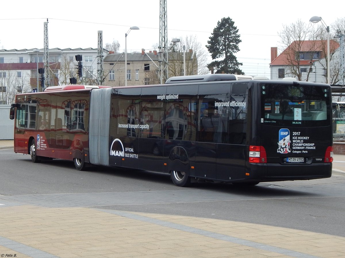 MAN Lion's City Vorführwagen in in Greifswald.