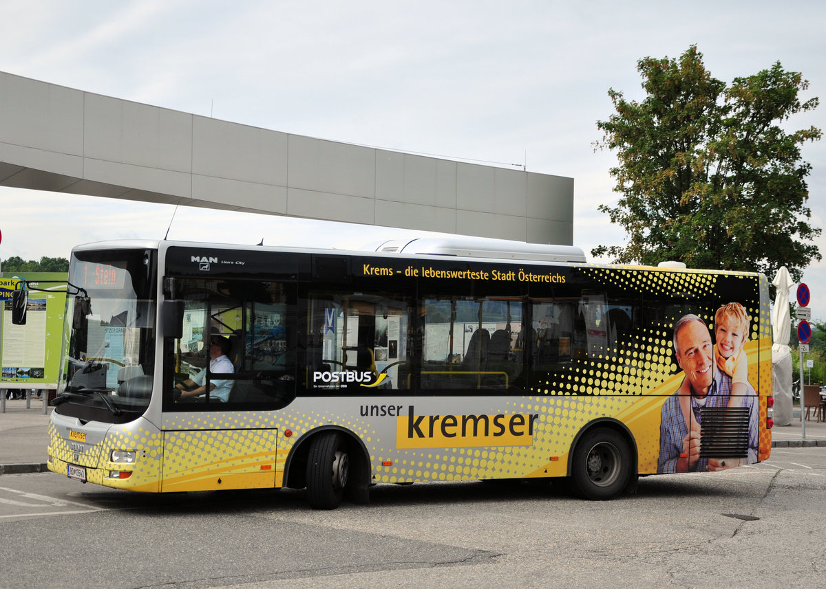 MAN Lions City,Stadtbus von Krems an der Donau im Dienste der BB in Krems unterwegs.