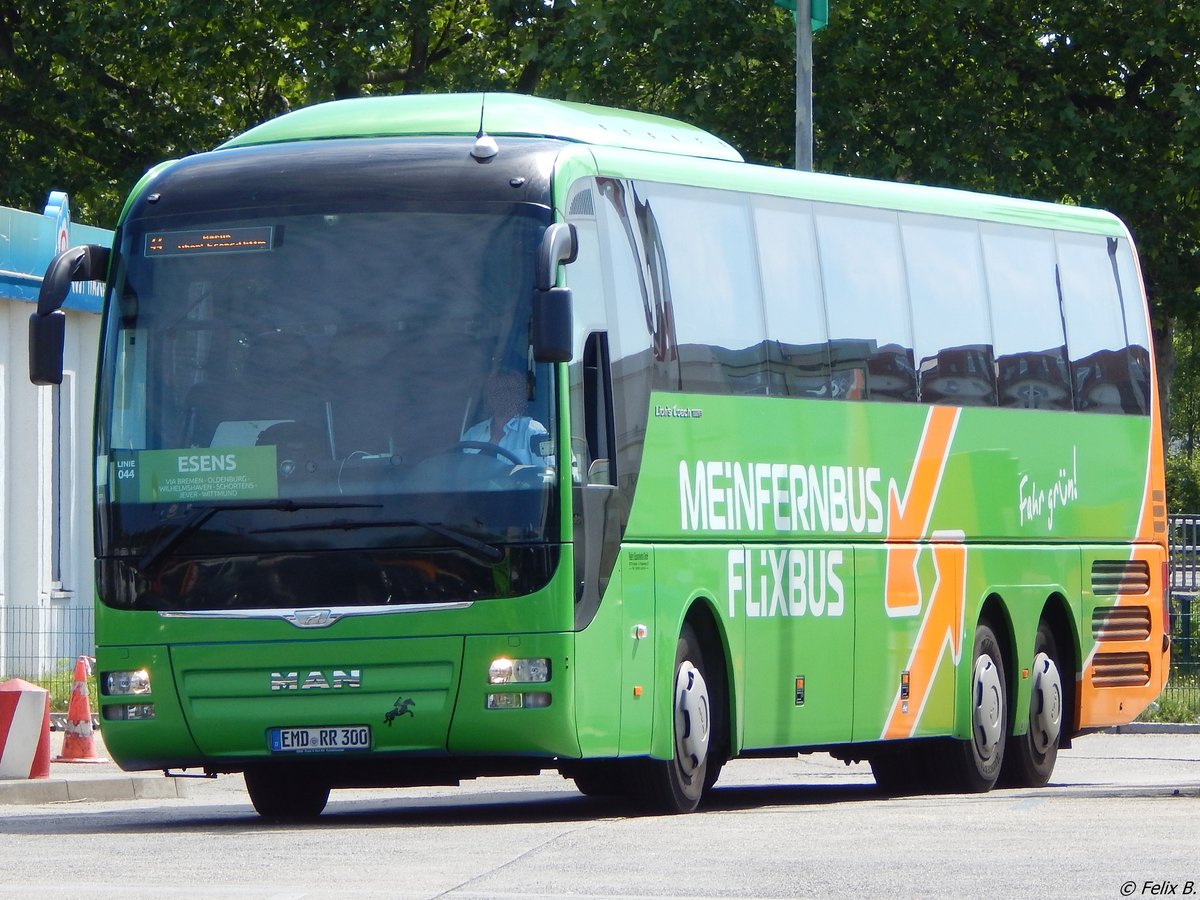 MAN Lion's Coach von Flixbus/Reiters Busverkehr aus Deutschland in Berlin.