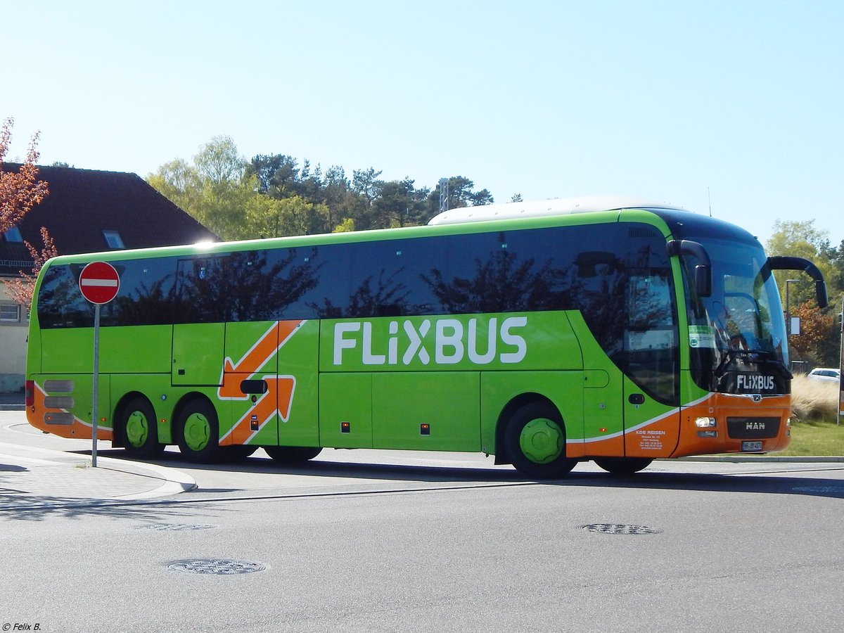 MAN Lion's Coach von Flixbus/Umbrella/KDE aus Deutschland in Binz.