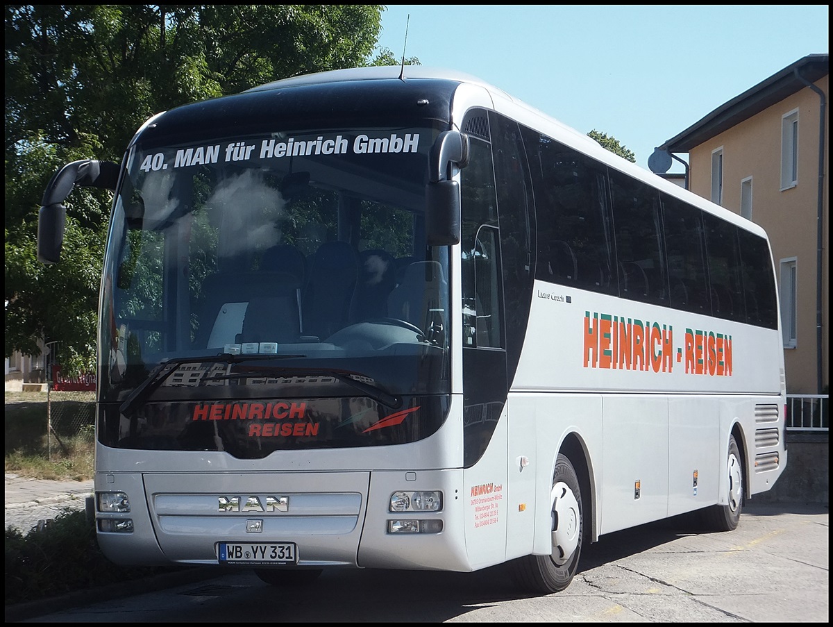 MAN Lion's Coach von Heinrich-Reisen aus Deutschland in Sassnitz.