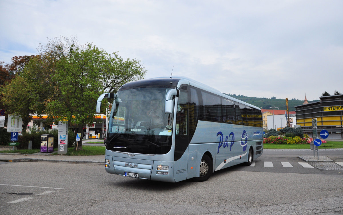 MAN Lion`s Coach von P & P Transport.cz in Krems gesehen.