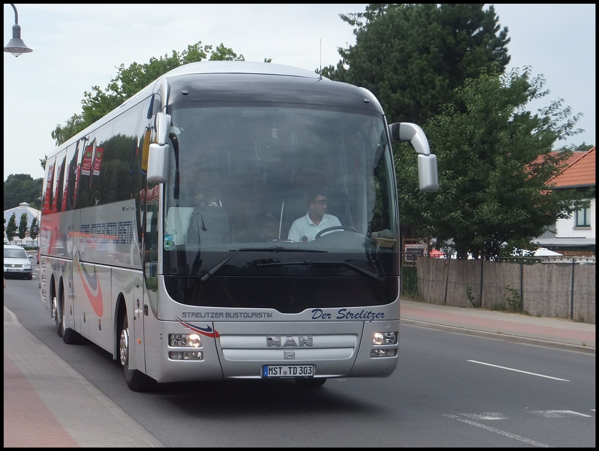 MAN Lion's Coach von Strelitzer Bustouristik aus Deutschland in Binz. 