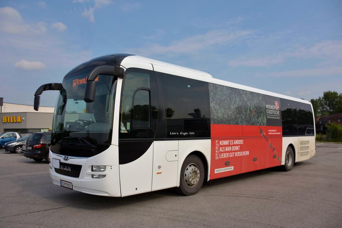 MAN Lion`s Regio Bundesbus der BB im Mai 2018 in Krems.