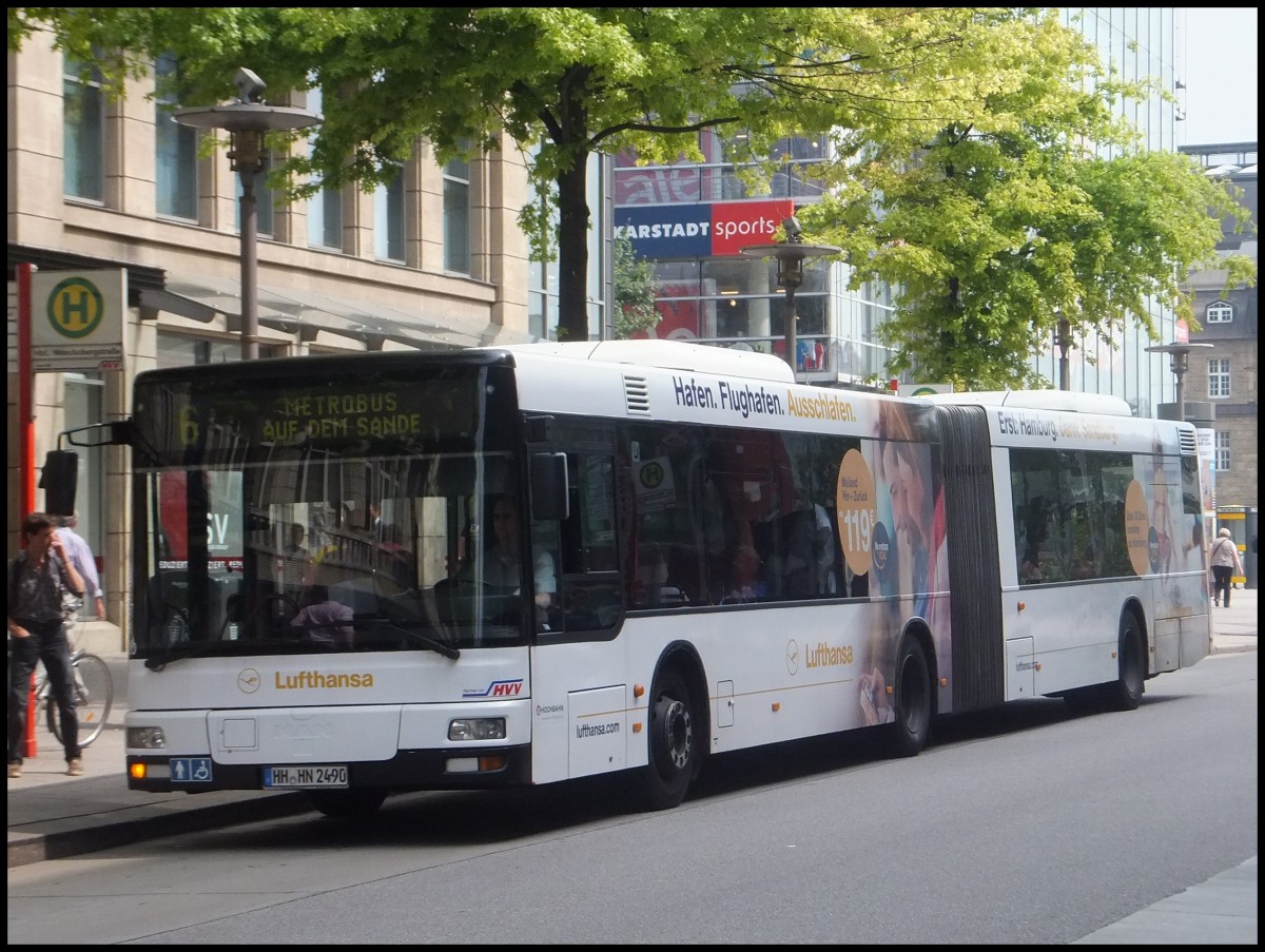 MAN Niederflurbus 2. Generation der Hamburger Hochbahn AG in Hamburg.