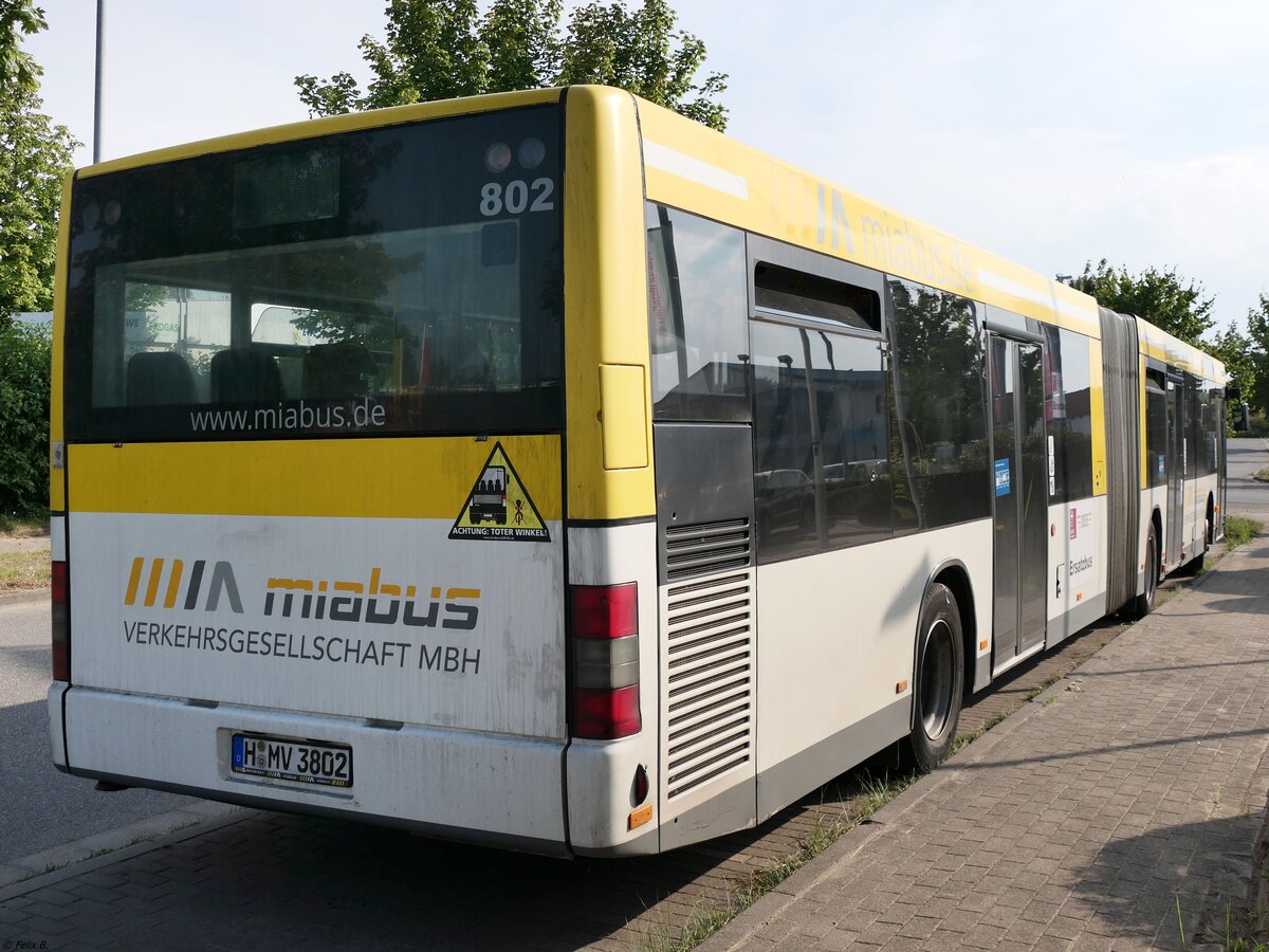 MAN Niederflurbus 2. Generation von Miabus aus Deutschland (ex WestVerkehr HS-KW 185) im Gewerbegebiet Sassnitz.