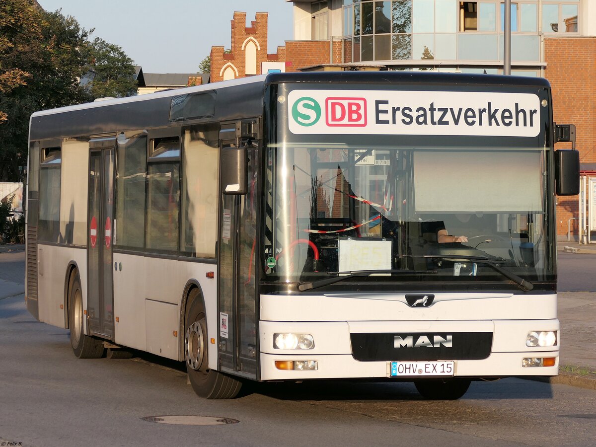 MAN Niederflurbus 2. Generation von Oberhavel Bus Express aus Deutschland (ex MöBus) in Neubrandenburg.