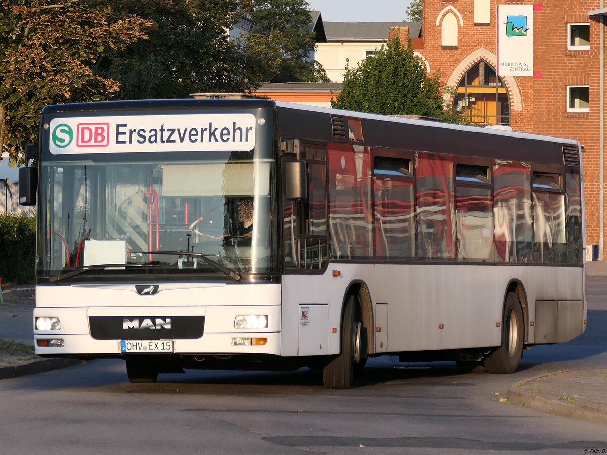 MAN Niederflurbus 2. Generation von Oberhavel Bus Express aus Deutschland (ex MöBus) in Neubrandenburg.