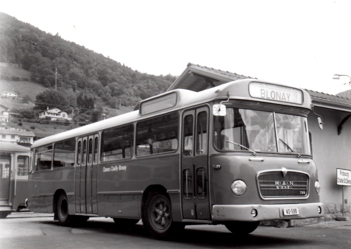 (MD428) - Aus dem Archiv: CCB Clarens - VD 598 - MAN um 1970