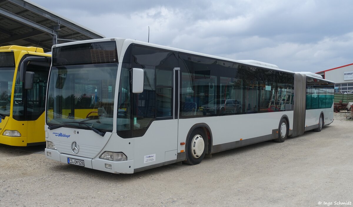 Melchinger Omnibusverkehr aus Aichtal-Aich | ES-OM 528 | Mercedes-Benz Citaro G | 05.04.2021 in Aichtal-Aich