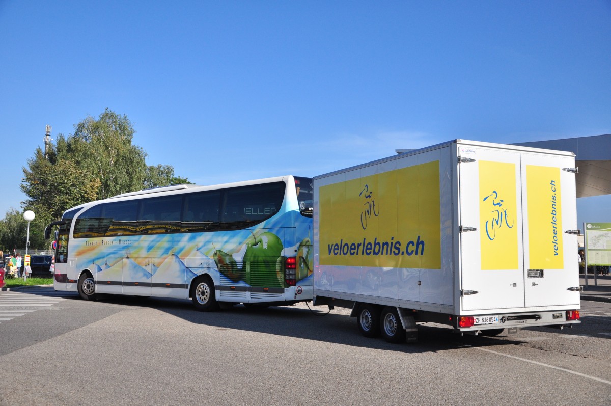 Mercedes Benz Travego von Bhrer Reisen aus der Schweiz am 28.9.2014 in Krems.