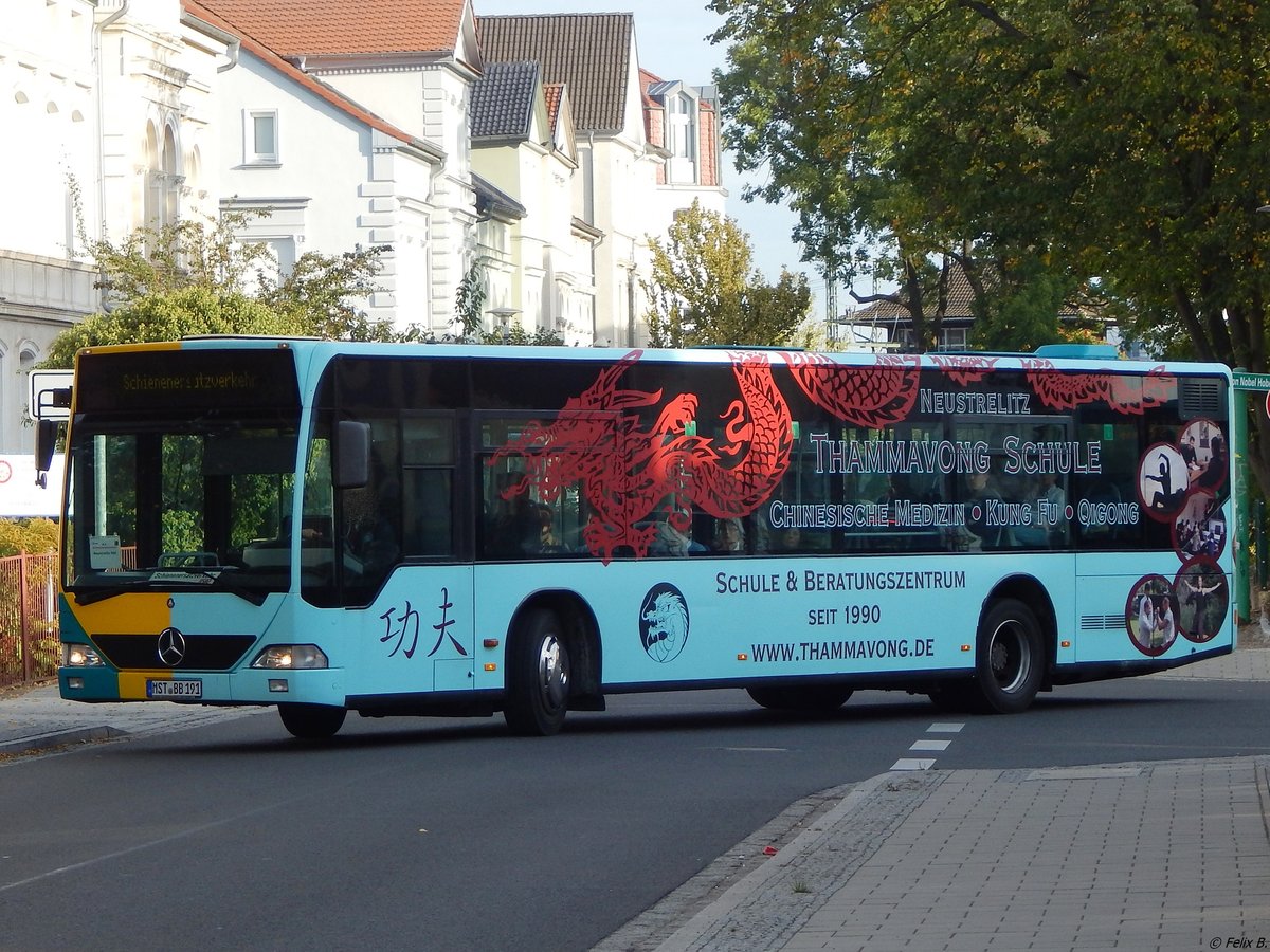Mercedes Citaro I von B.B.-Reisen aus Deutschland in Neubrandenburg.