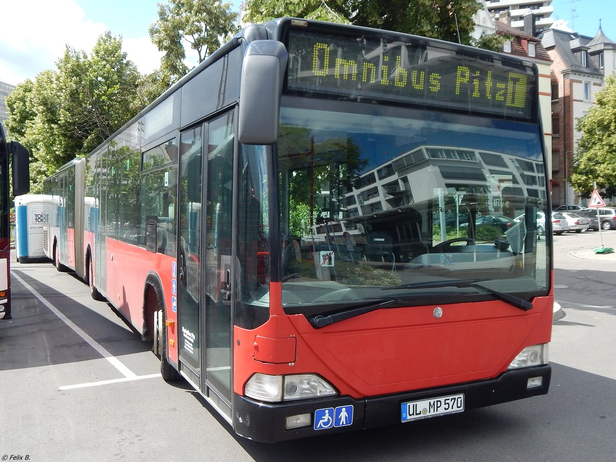 Mercedes Citaro I von Omnibus Pitz aus Deutschland (ex VHH Hamburg HH-DT 1055) in Ulm.