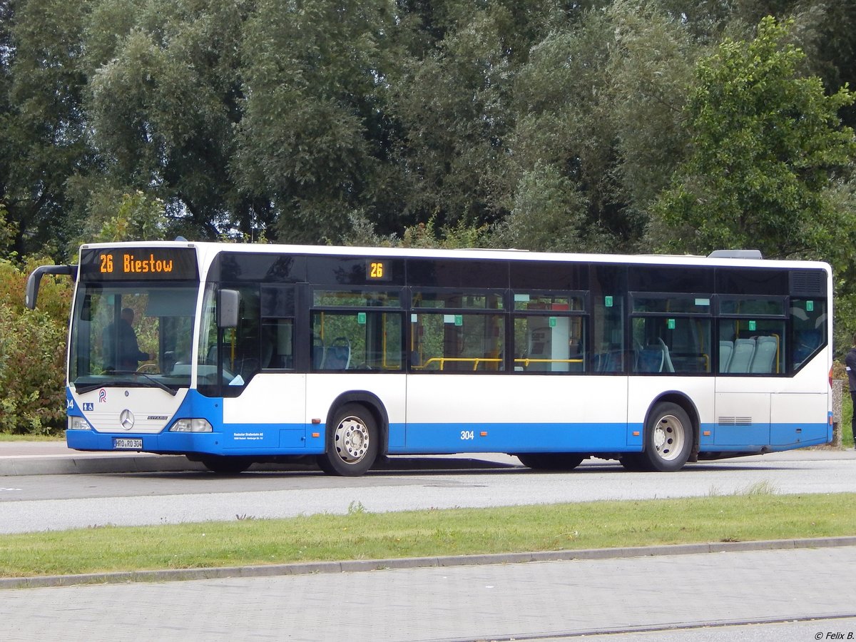 Mercedes Citaro I der Rostocker Straßenbahn AG in Rostock.