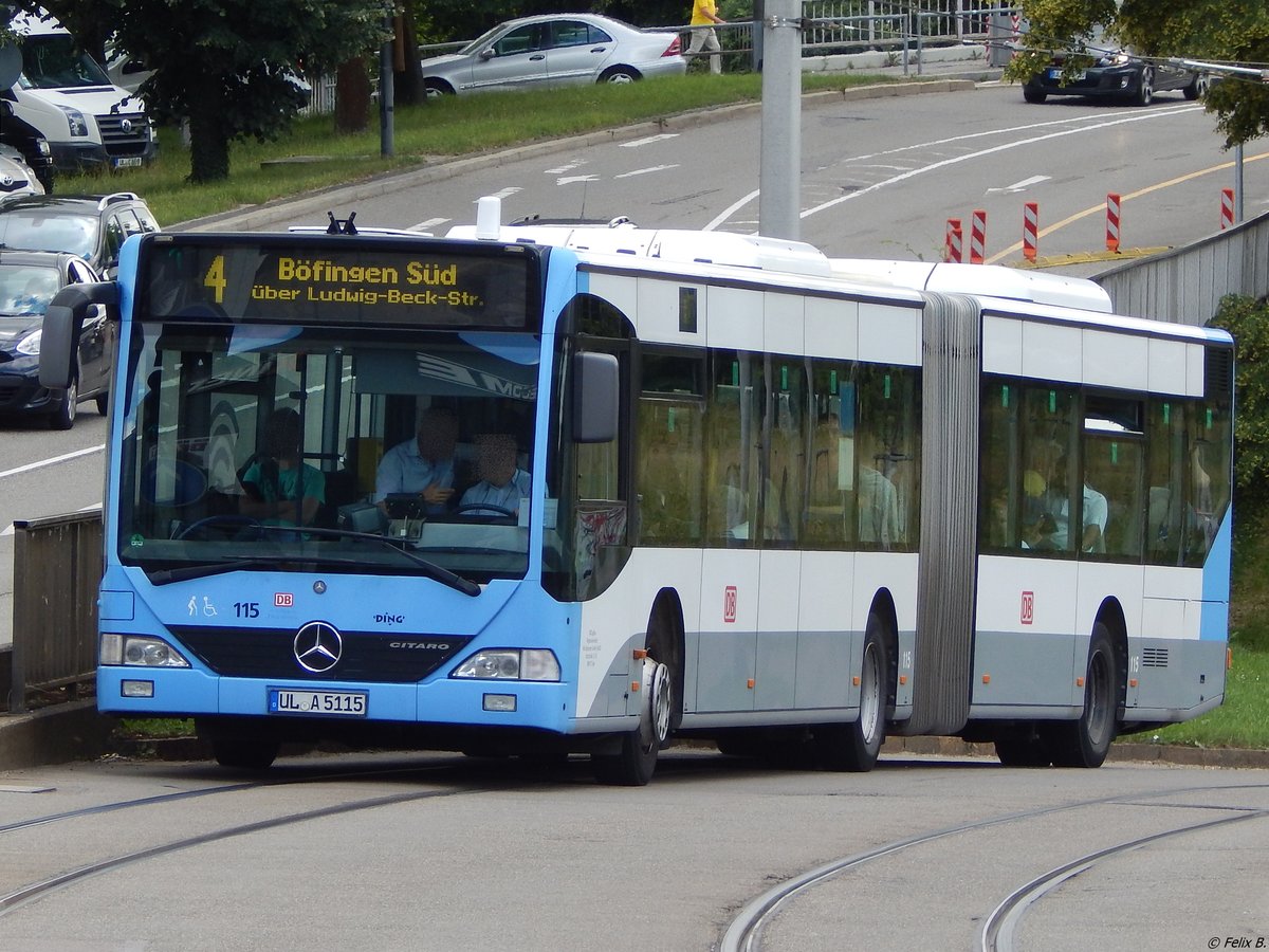 Mercedes Citaro I von ZugBus Regionalverkehr Alb-Bodensee (ex SWU) in Ulm.