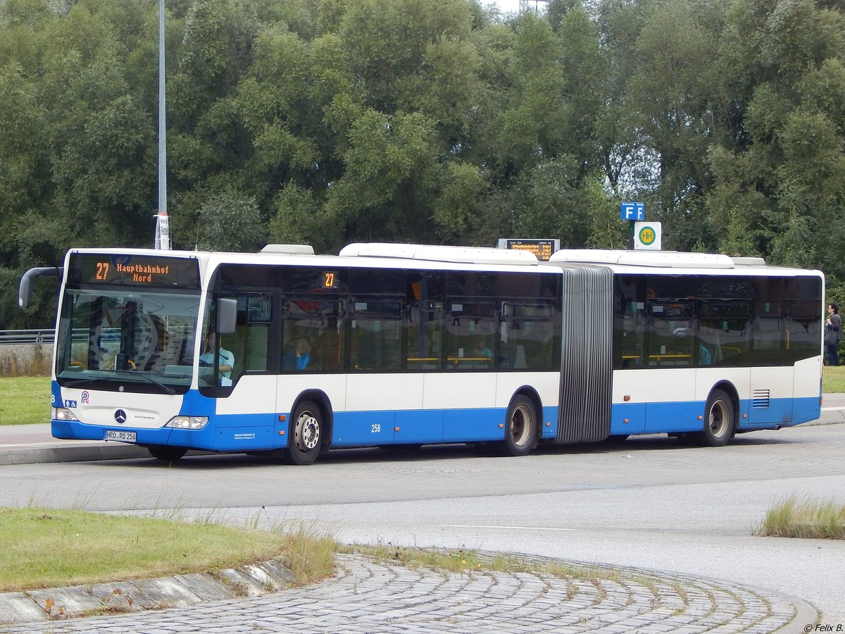 Mercedes Citaro II der Rostocker Straßenbahn AG in Rostock.
