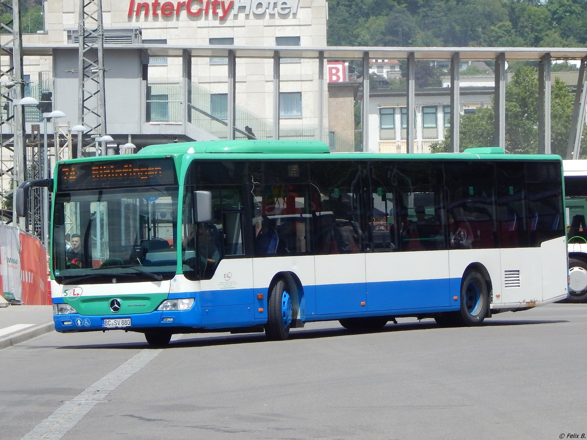 Mercedes Citaro II vom Stadtverkehr Laupheim (ex MVV) in Ulm.