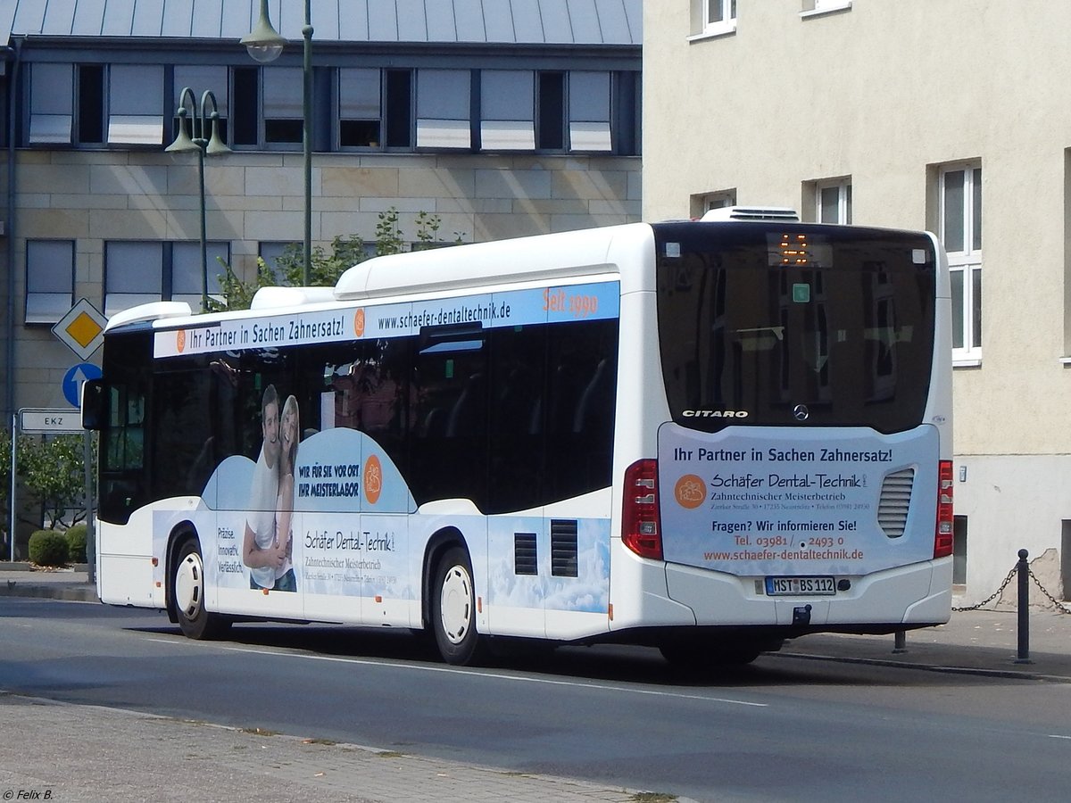 Mercedes Citaro III von Becker-Strelitz Reisen aus Deutschland in Neustrelitz. 