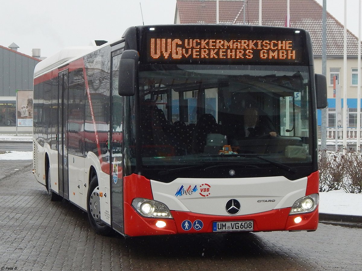Mercedes Citaro III LE Ü der Uckermärkische Verkehrs GmbH in Prenzlau.