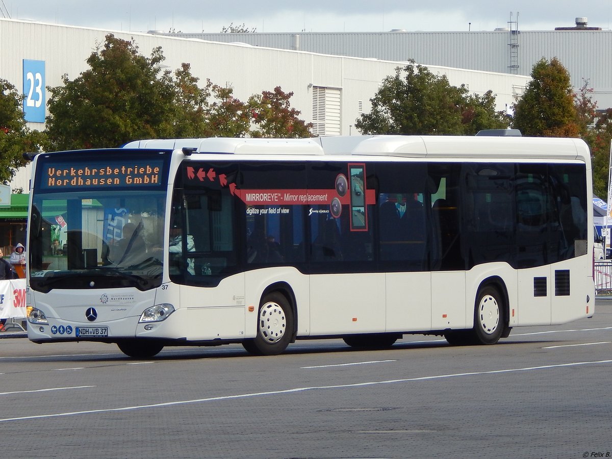Mercedes Citaro III mit MirrorCam der Verkehrsbetriebe Nordhausen in Hannover am der IAA.