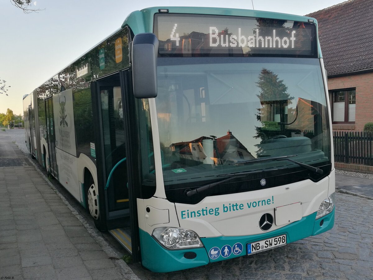 Mercedes Citaro III der Neubrandenburger Verkehrsbetriebe in Neubrandenburg. 