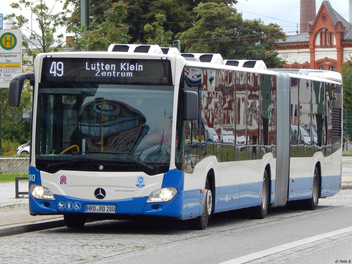 Mercedes Citaro III der Rostocker Straßenbahn AG in Rostock.