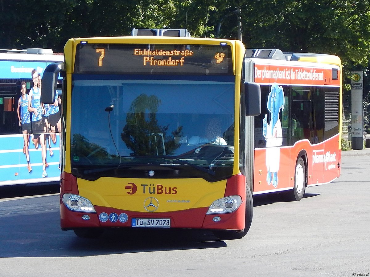 Mercedes Citaro III von TüBus in Tübingen.