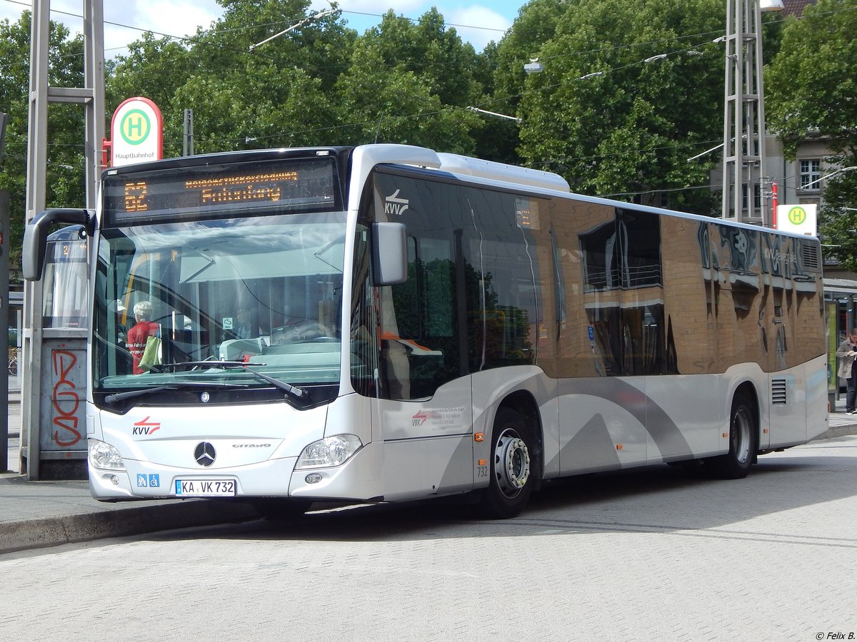 Mercedes Citaro III der Verkehrsbetriebe Karlsruhe in Karlsuhe.