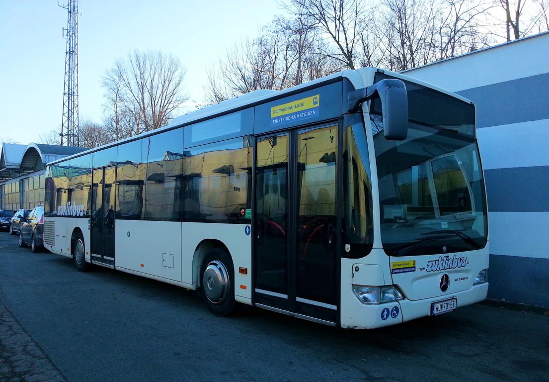 Mercedes Citaro Linienbus von Zuklin aus N.. im Dez. 2017 in Krems.