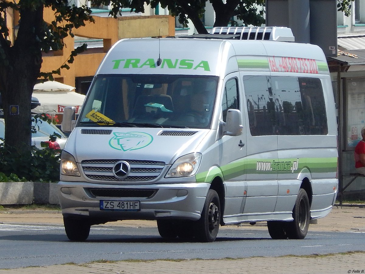 Mercedes Sprinter von Transa aus Polen in Stettin.