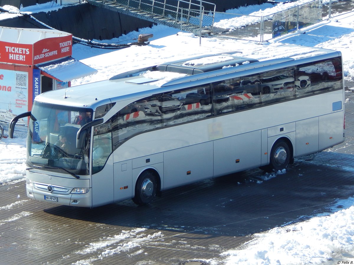 Mercedes Tourismo aus Deutschland im Stadthafen Sassnitz.