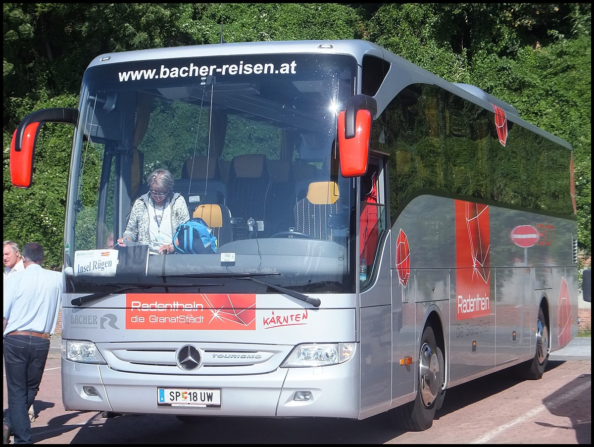 Mercedes Tourismo von Bacher-Reisen aus sterreich im Stadthafen Sassnitz.