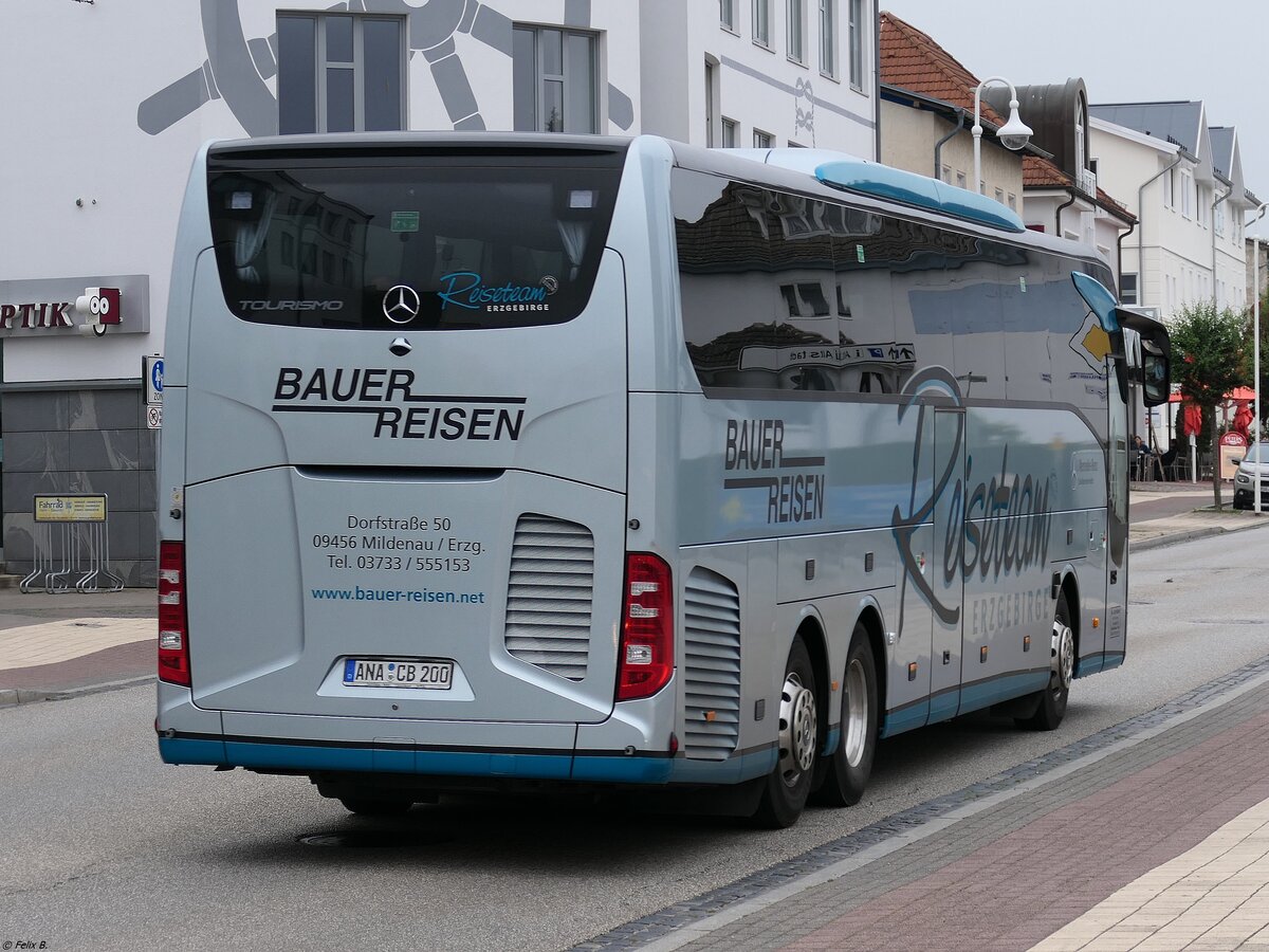 Mercedes Tourismo von Bauer Reisen aus Deutschland in Sassnitz.