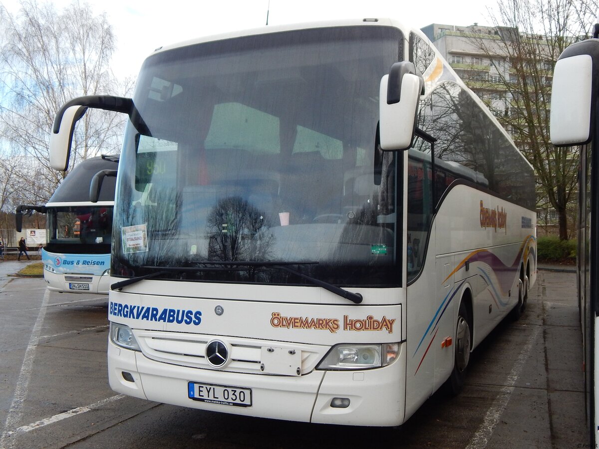 Mercedes Tourismo von Bergkvarabuss aus Schweden in Neubrandenburg.