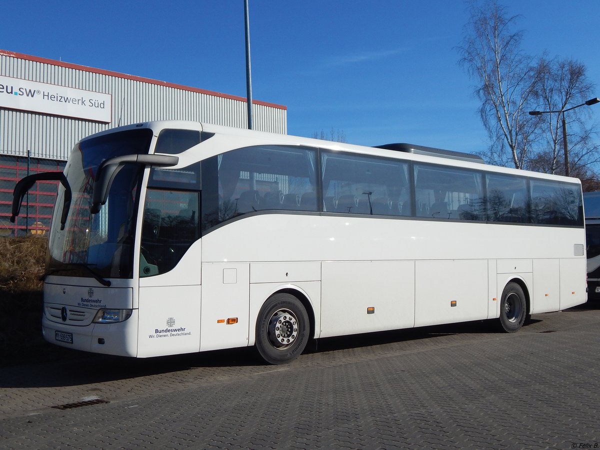 Mercedes Tourismo der Bundeswehr in Neubrandenburg.