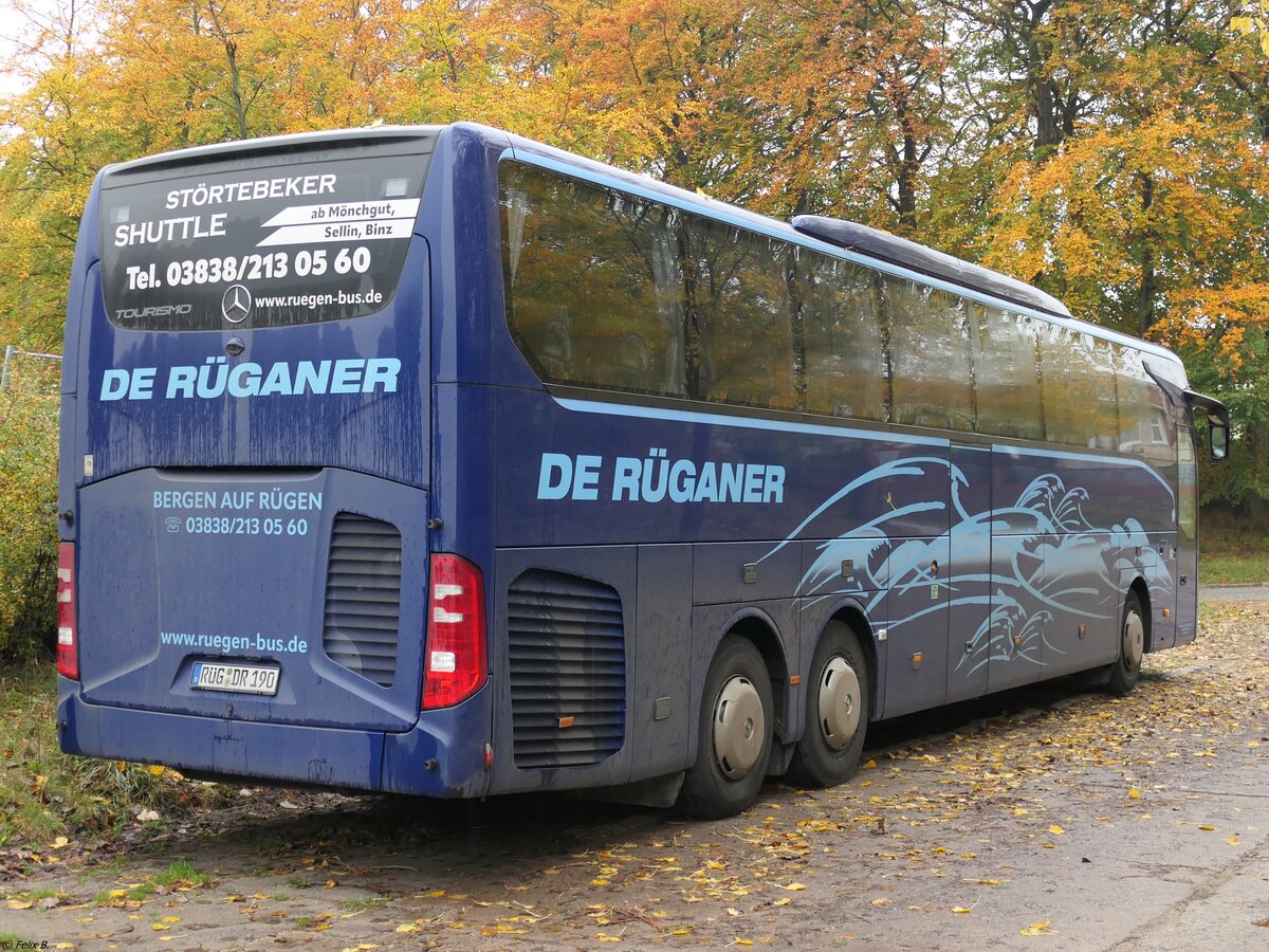 Mercedes Tourismo von De Rüganer aus Deutschland in Sassnitz.